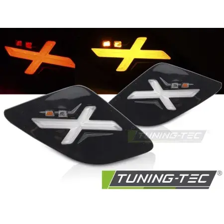 Clignotants Arrière LED Noir Brillant VESPA GTS / GTV 300cc Solde