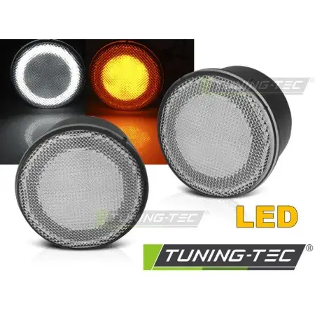 Clignotants Avant LED Blanc JEEP WRANGLER JK 07-18 Promotion Saisonnière