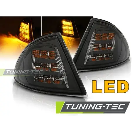 Clignotants Avant LED Noir BMW E46 05.98-08.01 Livraison Express