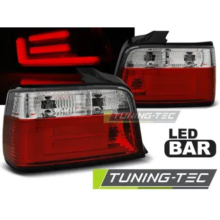 Feux Arrière Barre LED Rouge Blanc BMW E36 12.90-08.99 SEDAN Meilleur Choix