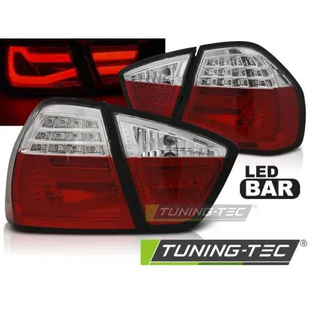 Feux Arrière Barre LED Rouge Blanc BMW E90 03.05-08.08 Dernier Modèle