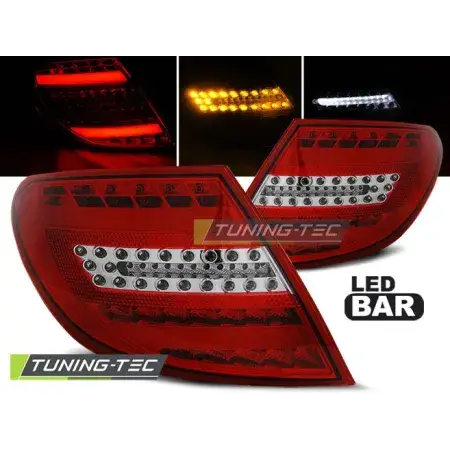 Commander Vite Feux Arrière Barre LED Rouge Blanc MERCEDES Classe C W204 SEDAN 07-10