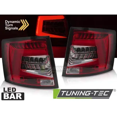 Prix Réduit Feux Arrière Barre LED Rouge Blanc ŠKODA OCTAVIA 3 16-20 SW OEM LED