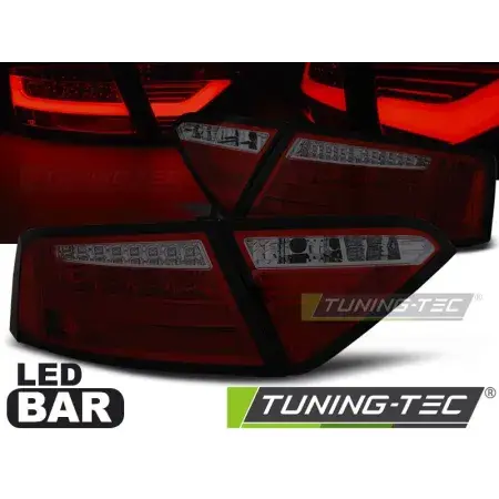Promotion Saisonnière Feux Arrière Barre LED Rouge Smoke AUDI A5 07-06.11