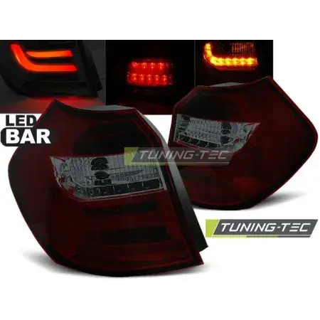 Feux Arrière Barre LED Rouge Smoke BMW E87/E81 09.07-11 LCI Promotion Saisonnière