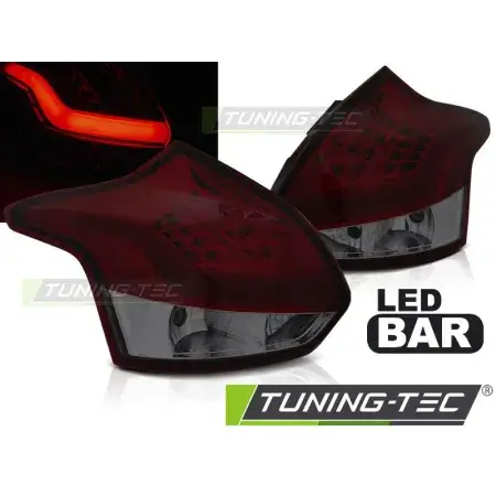 Feux Arrière Barre LED Rouge Smoke FORD FOCUS 3 11-10.14 HATCHBACK Haute Qualité