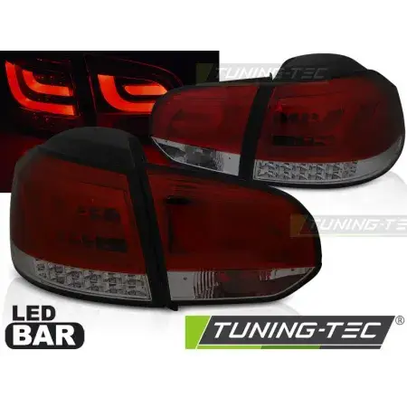 Feux Arrière Barre LED Rouge Smoke VW GOLF 6 10.08-12 Acheter En Ligne