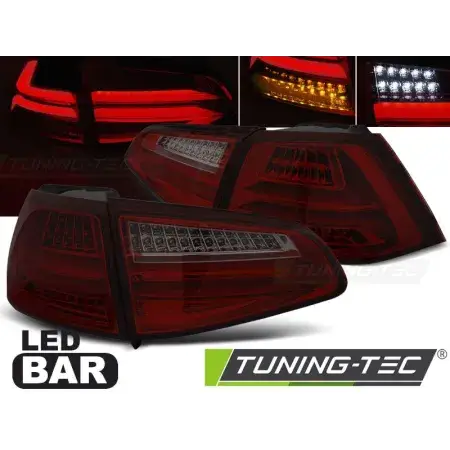 Pas Cher Feux Arrière Barre LED Rouge Smoke VW GOLF 7 13-17