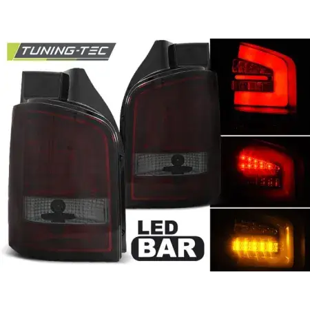 Nouvel Arrivage Feux Arrière Barre LED Rouge Smoke VW T5 04.03-09