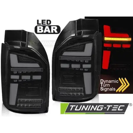 Réduction Feux Arrière Barre LED SEQ Noir Smoke VW T6 15-19 Ampoule OEM