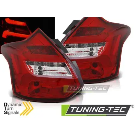 Feux Arrière Barre LED SEQ Rouge Blanc FORD FOCUS 3 11-10.14 HATCHBACK Promotion Saisonnière