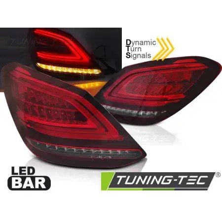 Expédié Aujourd’hui Feux Arrière Barre LED SEQ Rouge Blanc MERCEDES Classe C W205 14-18