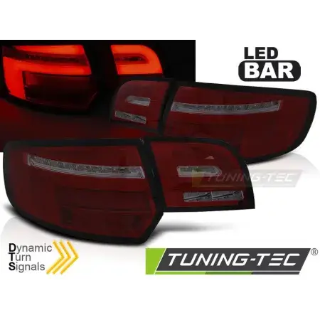 Promotion Feux Arrière Barre LED SEQ Rouge Smoke AUDI A3 8P 5 portes 08-12