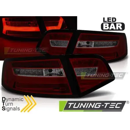 Feux Arrière Barre LED SEQ Rouge Smoke AUDI A6 08-11 SEDAN Remise