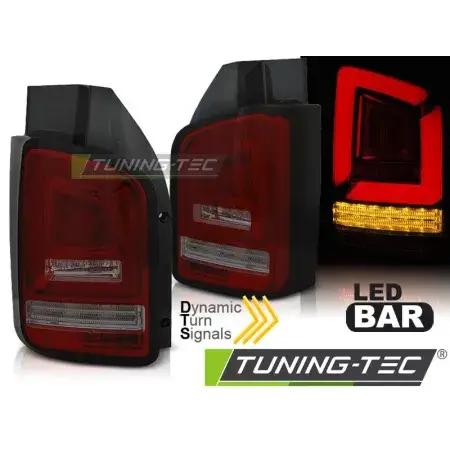 Feux Arrière Barre LED SEQ Rouge Smoke VW T6 15-19 TR Meilleur Prix