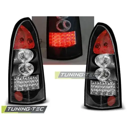 Paiement Sécurisé Feux Arrière LED Noir OPEL ASTRA G 09.97-02.04 KOMBI