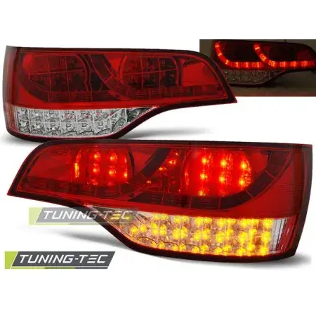 Feux Arrière LED Rouge Blanc AUDI Q7 06-09 Haute Qualité