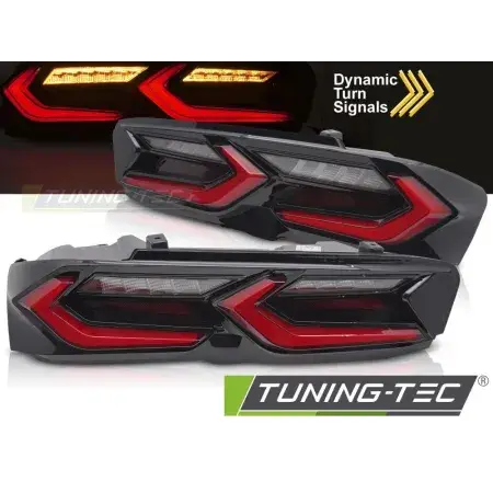 Feux Arrière LED Rouge Noir CHEVROLET CAMARO 19-23 Nouveauté