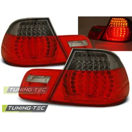 Feux Arrière LED Rouge Smoke BMW E46 04.99-03.03 Cabriolet Haute Qualité