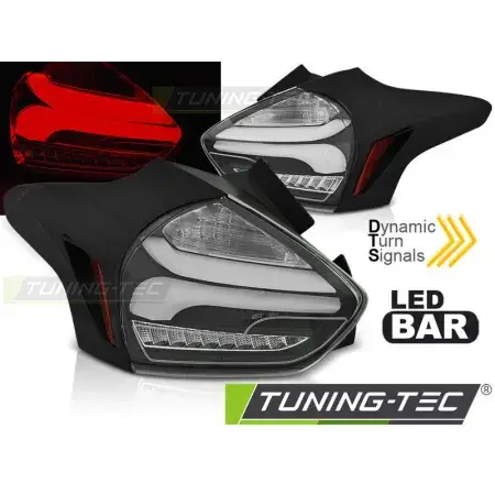Dernière Chance Feux Arrière LED SEQ Noir FORD FOCUS 3 15-18 HATCHBACK