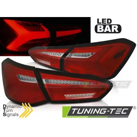 Feux Arrière LED SEQ Rouge Blanc FORD FOCUS 4 18-21 HATCHBACK Bon Marché