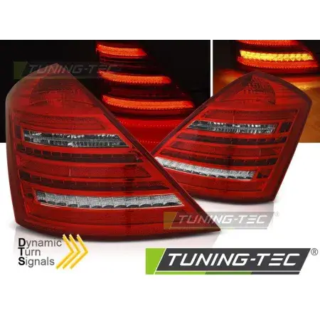 Feux Arrière LED SEQ Rouge Blanc Look W222 MERCEDES W221 Classe S 05-09 Top Vente