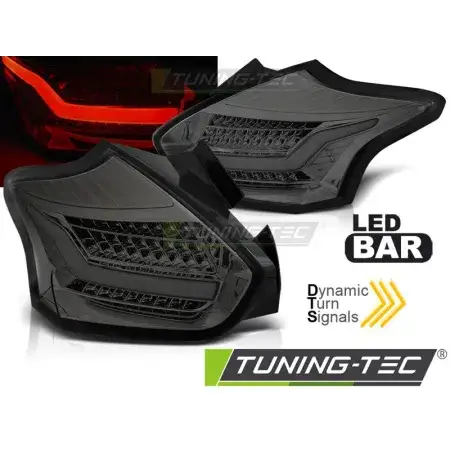 Bon Marché Feux Arrière LED SEQ Smoke FORD FOCUS 3 15-18 HATCHBACK