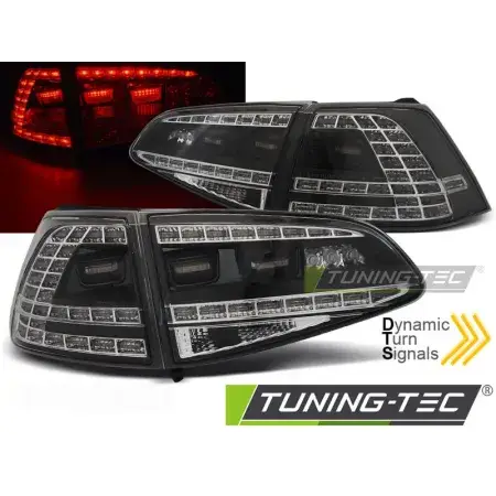 Feux Arrière LED SEQ Sport Noir VW GOLF 7 13-17 Jusqu’à Épuisement Des Stocks