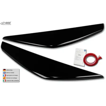 Paupières de phares RDX FORD Kuga (DM2 | 2016-2020) Noir Brillant Authentique