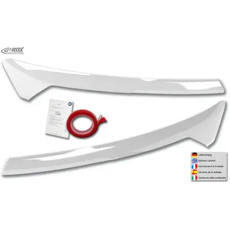 Paupières de phares RDX FORD Transit Courier & Tourneo Courier (N1P / N3P | 2024+) Blanc Brillant Bon Marché