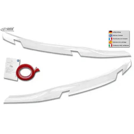 Paupières de phares RDX FORD Tourneo Custom et Transit Custom (Pour LED, 2023+) Blanc Brillant Marque