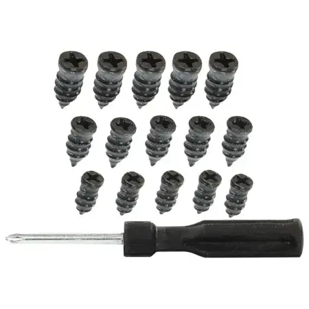 Marque Clous de réparation de pneus, 15 pcs avec tournevis