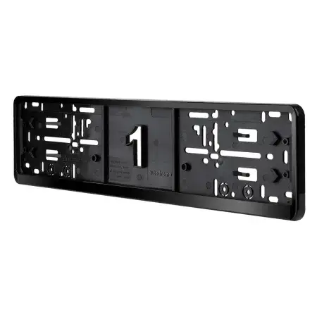 Cadre de plaque d'immatriculation Premium Noir UE/DE AMIO-04780 Meilleur Choix