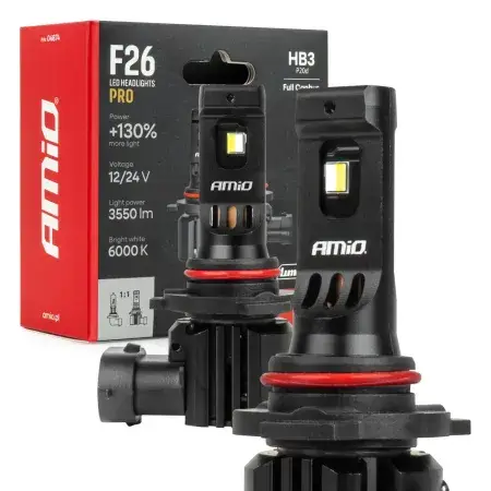 Ampoules LED F26 PRO LumiTec LIMITED +130% DUO FULL CANBUS HB3 12V 24V AMIO 04874 Nouvel Arrivage