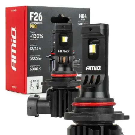 Dernière Chance Ampoules LED F26 PRO LumiTec LIMITED +130% DUO FULL CANBUS HB4 12V 24V AMIO 04875