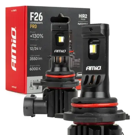 Ampoules LED F26 PRO LumiTec LIMITED +130% DUO FULL CANBUS HIR2 12V 24V AMIO 04876 Retour Gratuit