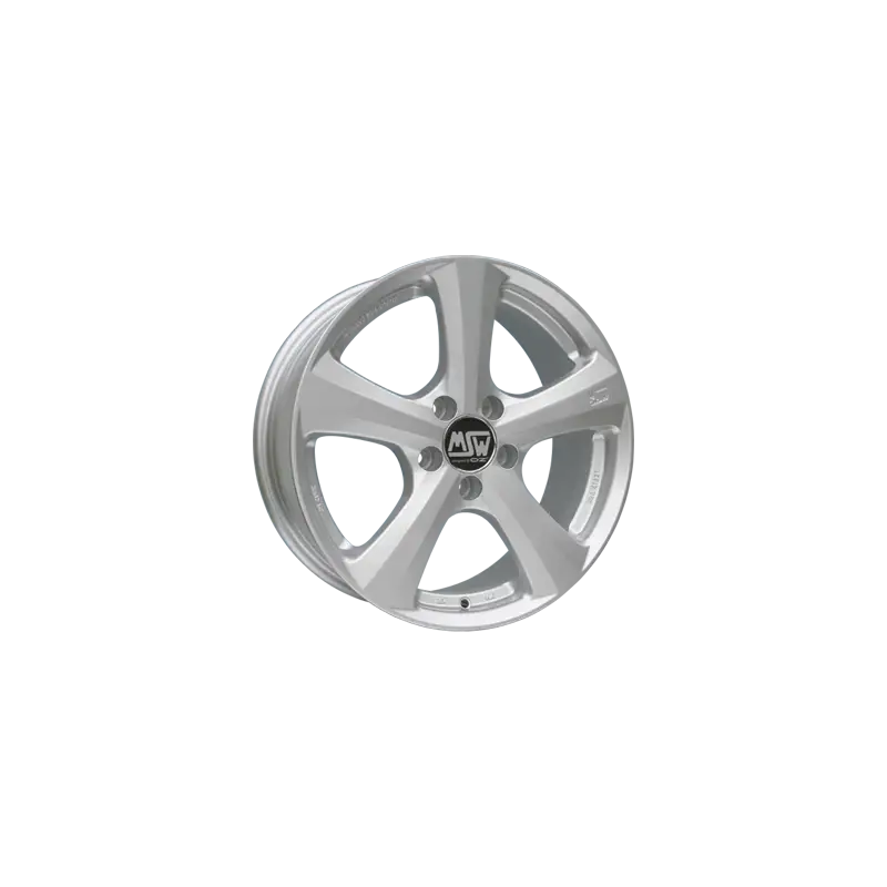 Jante aluminium MSW 19, 6,5x15 ET45 5x114,3 73,1, full silver Quantité Limitée