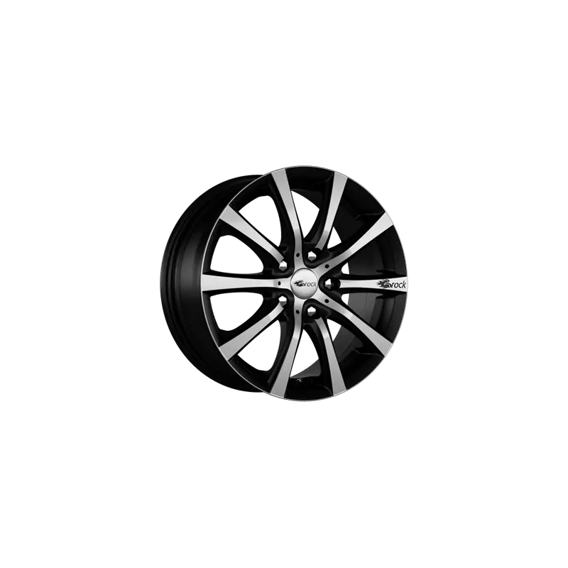 Dernière Chance Jante aluminium Brock B21, 7x16 ET35 5x110 65,1, schwarz matt vollpoliert