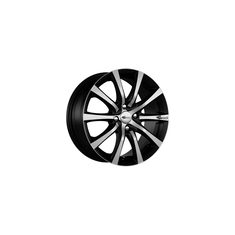 Expédié Aujourd’hui Jante aluminium Brock B21, 7x16 ET35 4x98 58,1, schwarz matt vollpoliert
