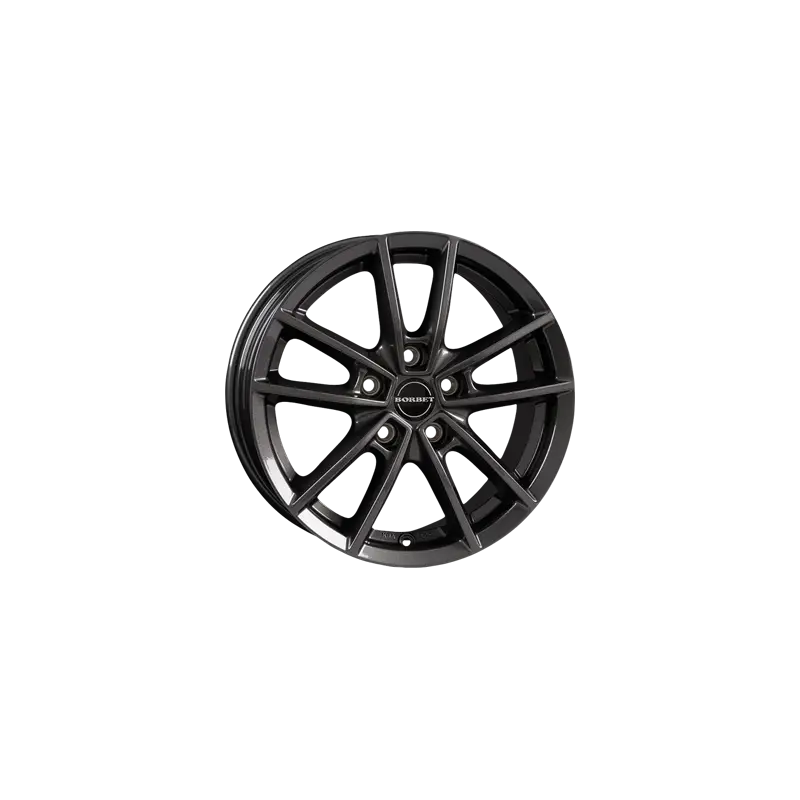 Jante aluminium Borbet W, 8x19 ET45 5x108 72,5, mistral anthracite glossy Petit Prix