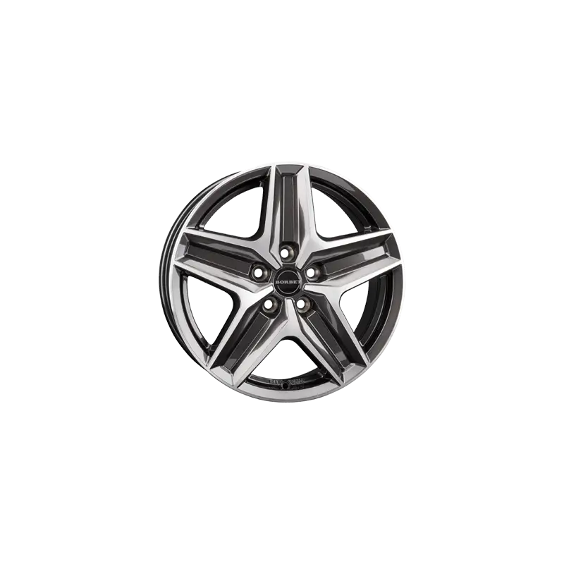 Commande En Gros Jante aluminium Borbet CWZ, 7,5x18 ET43 5x120 65,1, mistral anthracite glossy polished