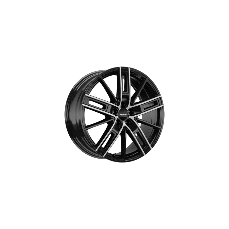 Jante aluminium Ronal R67, 8,5x20 ET50 5x108 76, jetblack-frontkopiert Populaire