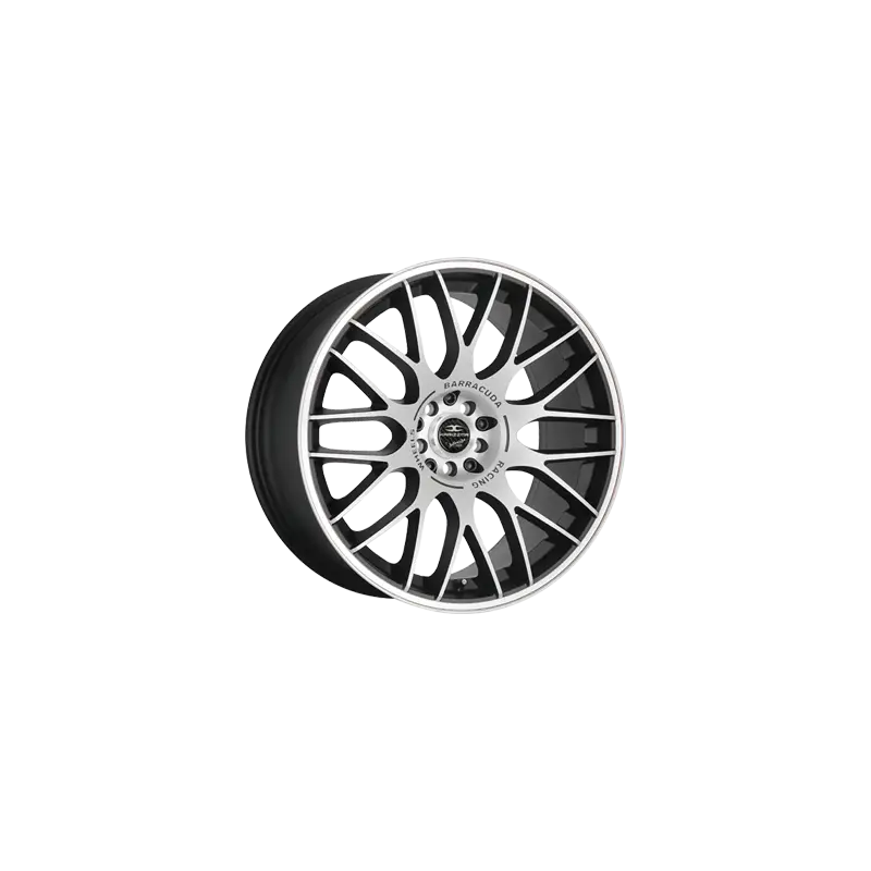 Jante aluminium Barracuda Karizzma, 8,5x19 ET30 5x108 73,1, Mattblack-Polished / Color Trim weiss Commander Vite