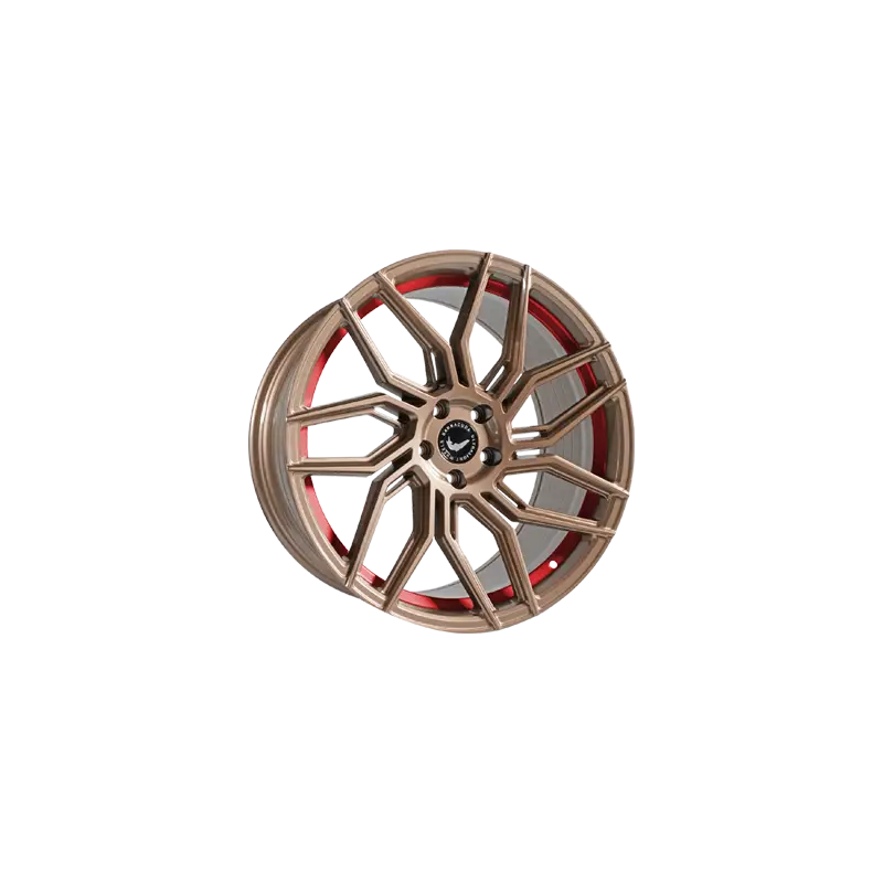 Commander Vite Jante aluminium Barracuda Dragoon, 8,5x19 ET38 5x112 57,1, higloss-bronze undercut Trimline red