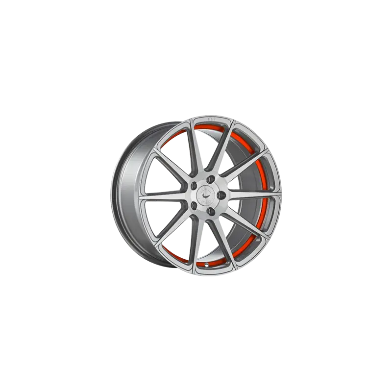 Jante aluminium Barracuda Project 2.0, 8,5x19 ET30 5x112 66,6, silver brushed/ undercut Colour Trim rot Réduction