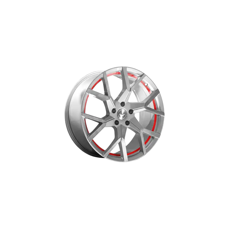 Expédié Aujourd’hui Jante aluminium Barracuda Tzunamee Evo, 9x20 ET40 5x108 73,1, silver brushed undercut Trimline red