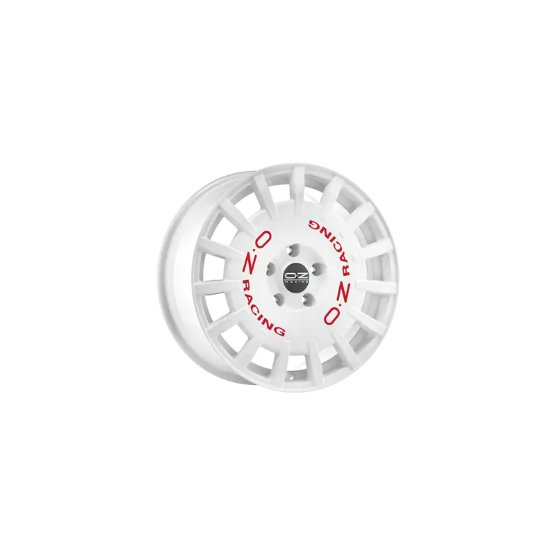 Jante aluminium OZ Rally Racing, 7,5x18 ET48 5x160 65,1, race white mit roter Schrift Vente Directe