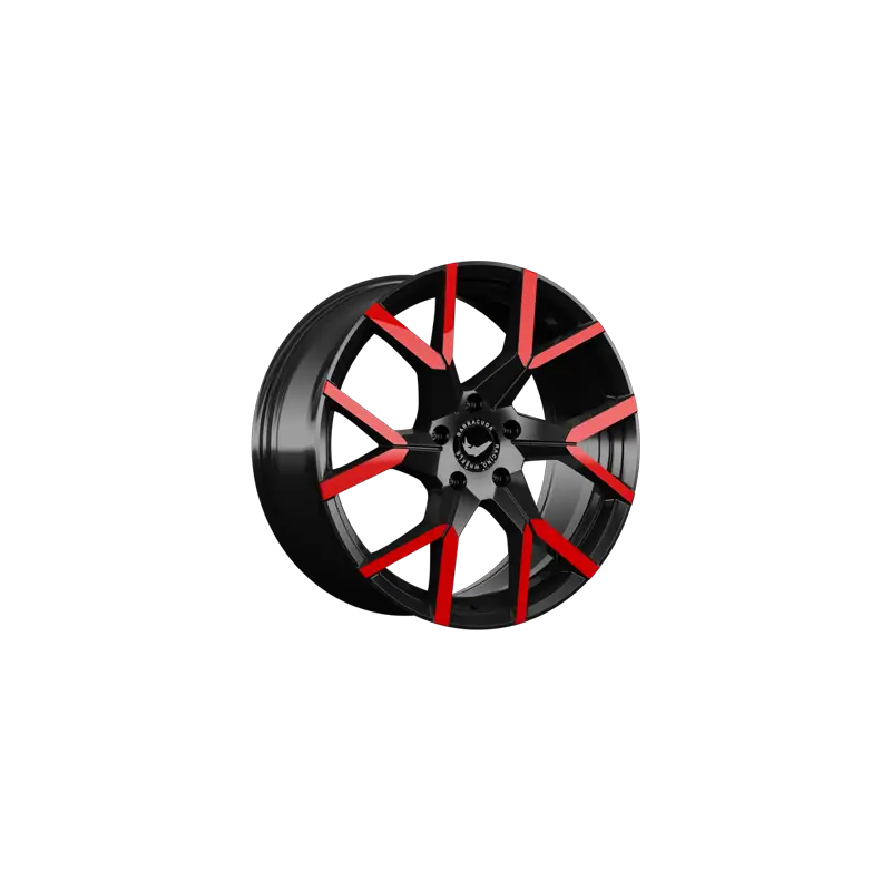 Retour Gratuit Jante aluminium Barracuda Tzunamee Evo, 8,5x19 ET38 5x112 57,1, black gloss flashred