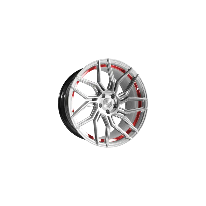 Authentique Jante aluminium Barracuda Dragoon, 9x19 ET35 5x112 57,1, silver undercut Trimline red