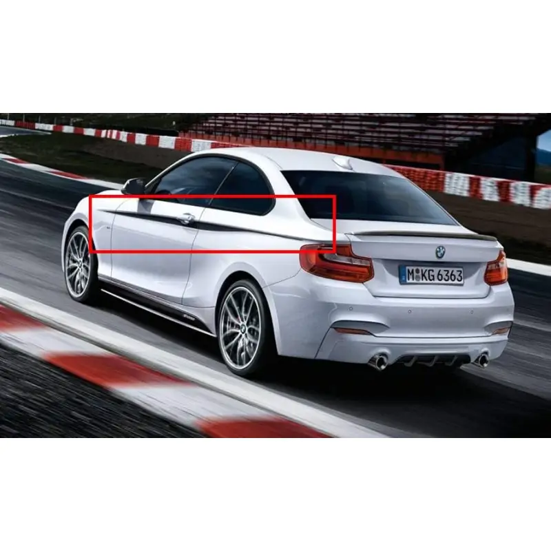 Offre Exclusive SET STICKERS DE PORTES D'ORIGINE BMW M-PERFORMANCE BMW SERIE 1 F21 3 PORTES(11-19) + SERIE 2 F22 F23 (12-19)